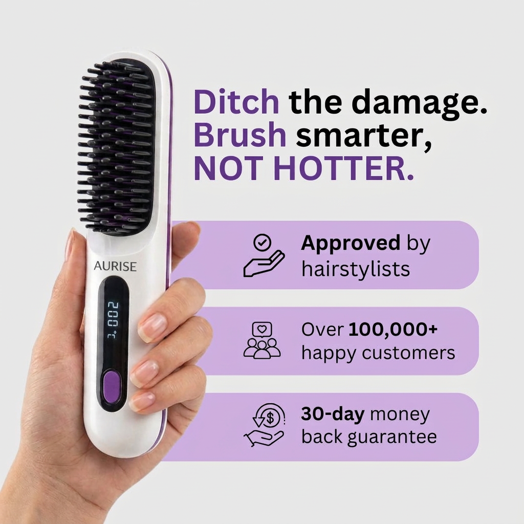 Aurise Sculpt™ — Short Hair Styling Brush